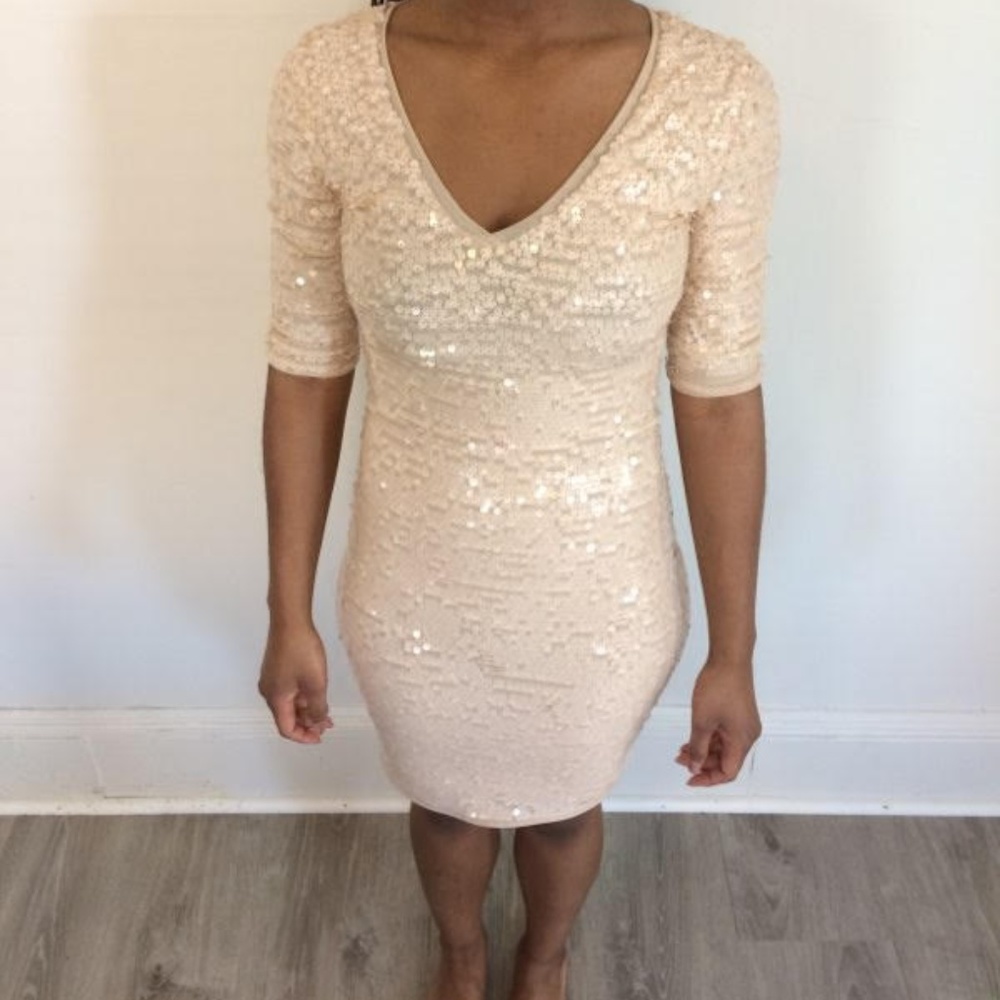 Light Pink Sequin Dress